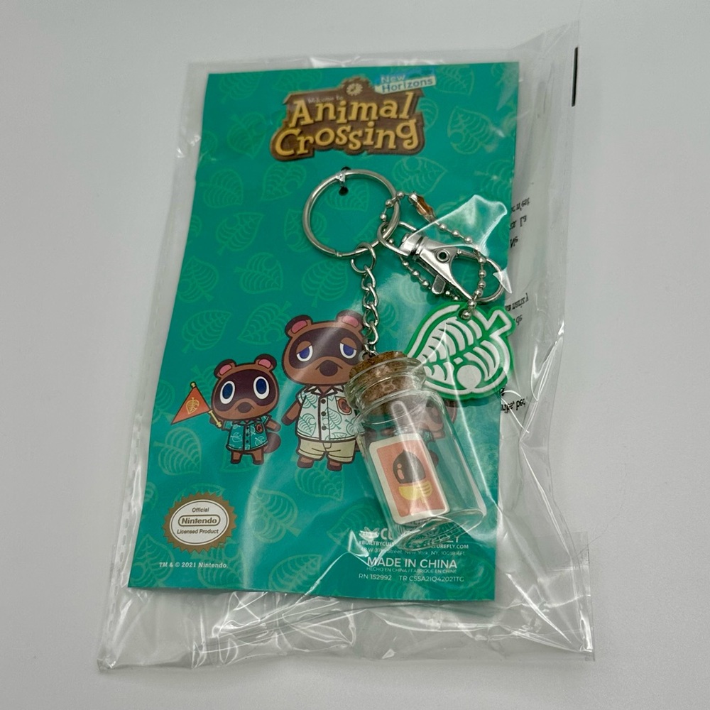 NEW Animal Crossing Recipe Message in a Bottle Keychain 2022 Box Exclusive